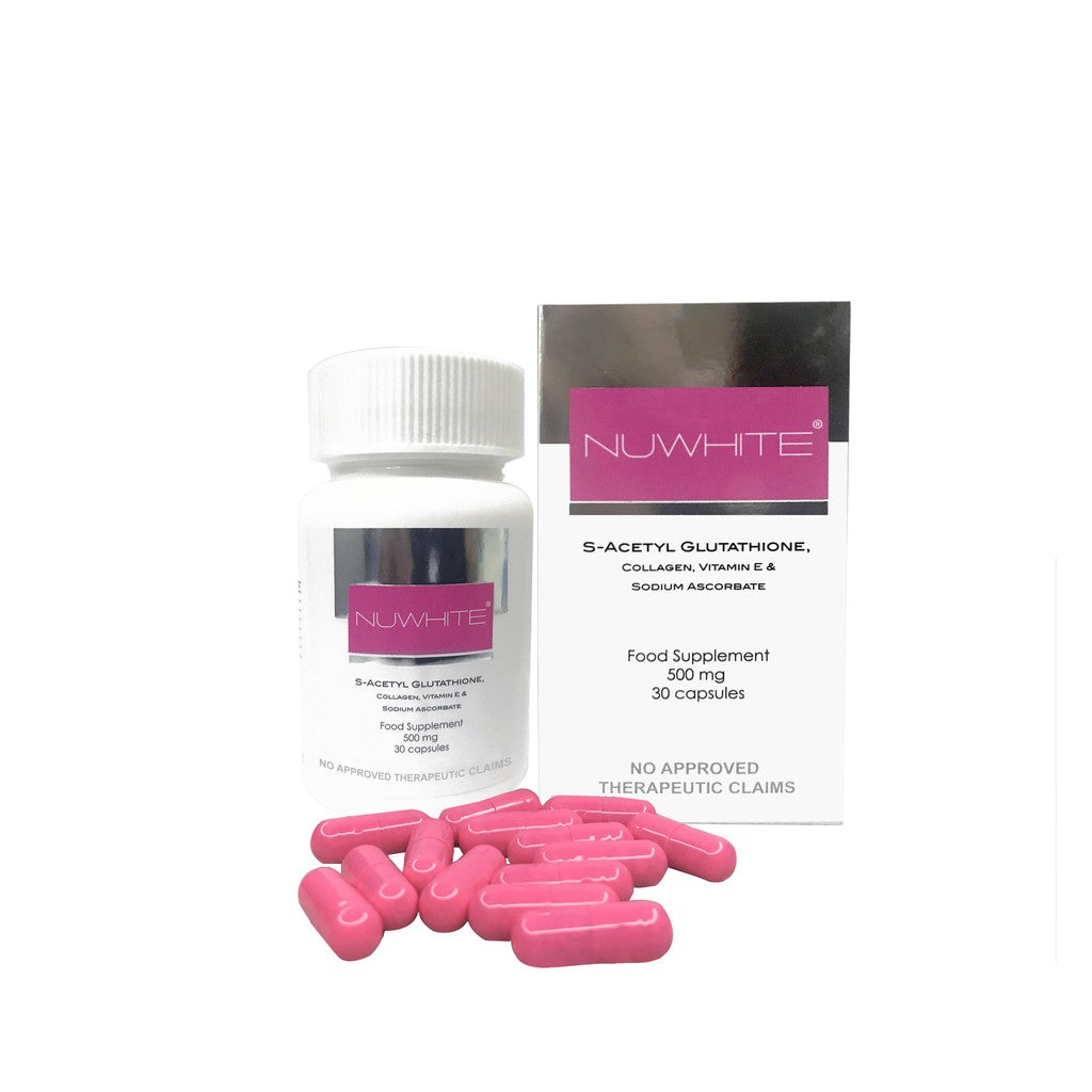 oziva glutathione builder MEGA SALE] NUWHITE S-Acetyl Glutathione + 1 Bottle Nuwhite Whitening  VITAMIN C main image 0
