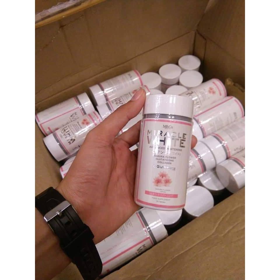 MIRACLE WHITE GLUTATHIONE TABLETS-Sulit Promos