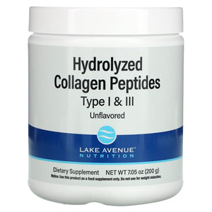 Lake Avenue Hydrolyzed Collagen Peptides Type I & III (Unflavored)200g
