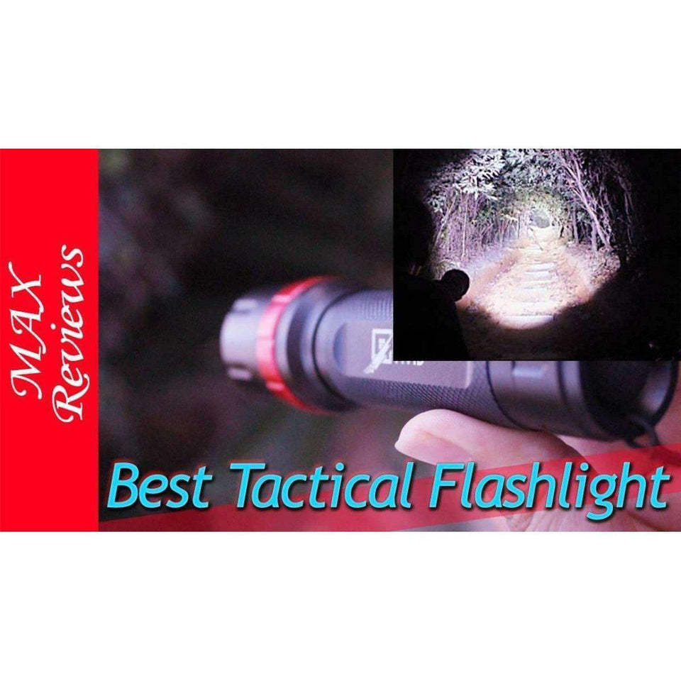 Rechargeable Tactical Flashlight with Stun_Gun Teaser-Sulit Promos