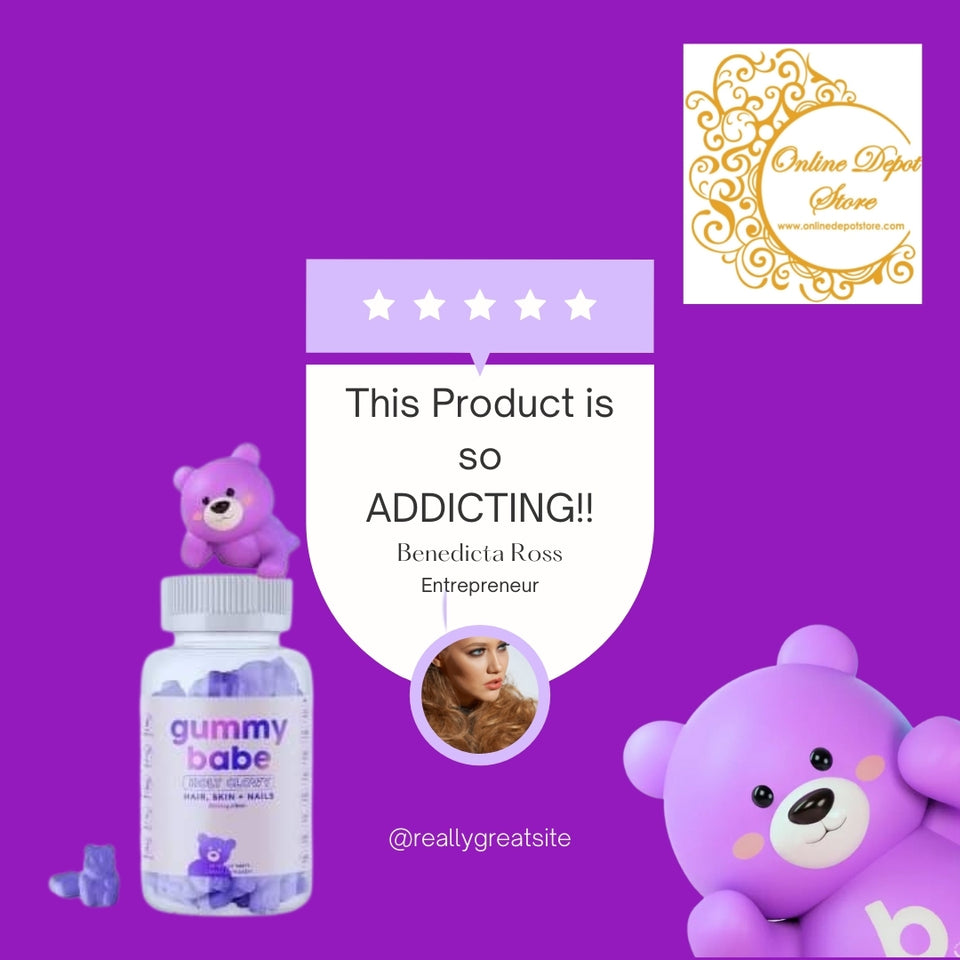 Gummy Babe 5000mcg Hair Skin and Nails Collagen