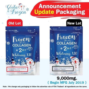 Frozen Collagen gluta 2 in 1 whiteningX10 Glutathione