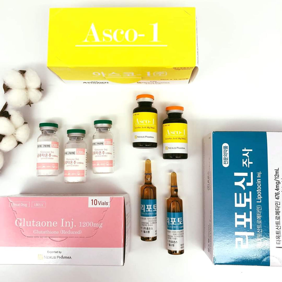 Snow white Glutathione set with seal