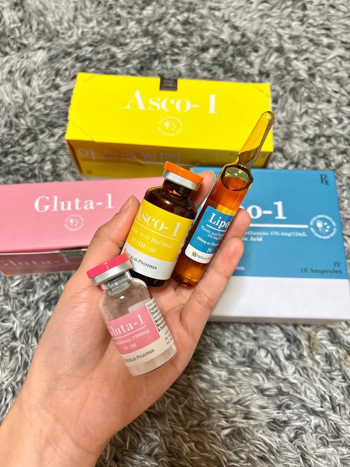 Snow white Glutathione set with seal