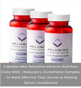 3 Bottles RELUMINS GLUTA-1000 (60 CAPSULES)