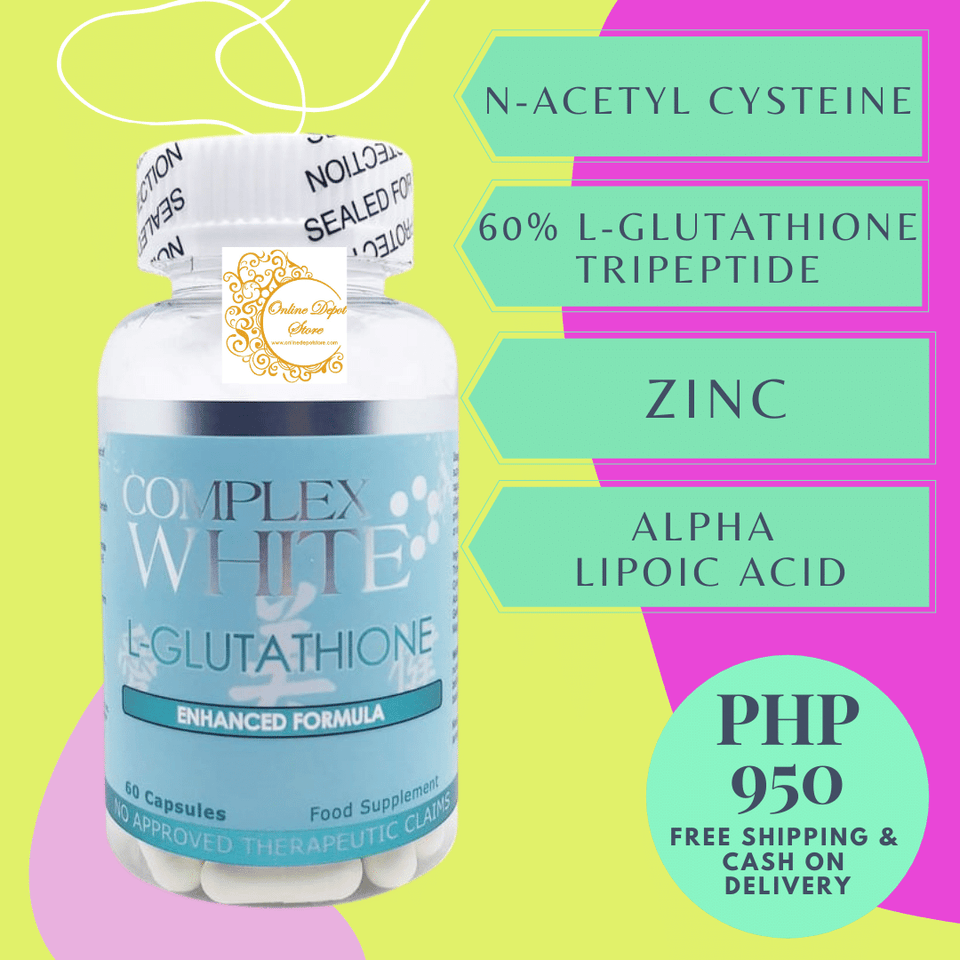 COMPLEX WHITE GLUTATHIONE (60 CAPSULES) Online Depot Store COMPLEX WHITE GLUTATHIONE (60 CAPSULES) Online Depot Store