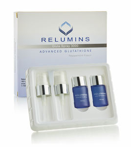 Relumins Oral Glutathione Spray Vials - New Advanced Formula 3000mg Plus Zinc - Professional Skin Whitening and Immune Support