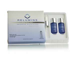 Relumins Oral Glutathione Spray Vials - New Advanced Formula 3000mg Plus Zinc - Professional Skin Whitening and Immune Support