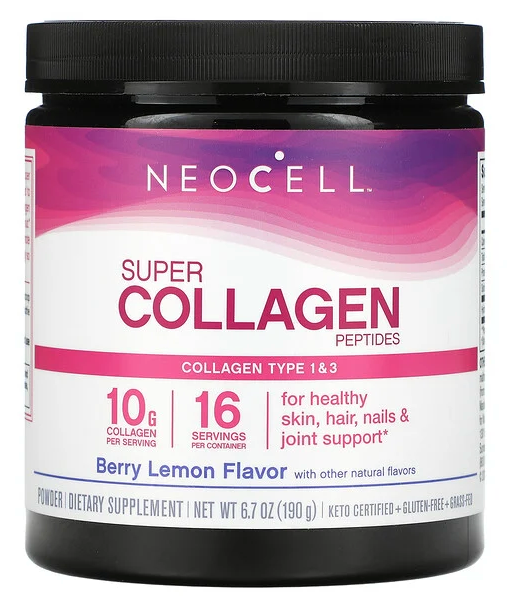 Neocell Super Collagen Type 1 & 3 - Berry Lemon, 6,600mg (190g)