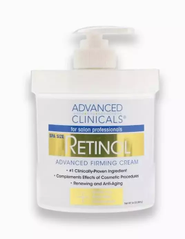 Advanced Clinicals Retinol Advanced Firming Cream 16 oz (454 g)