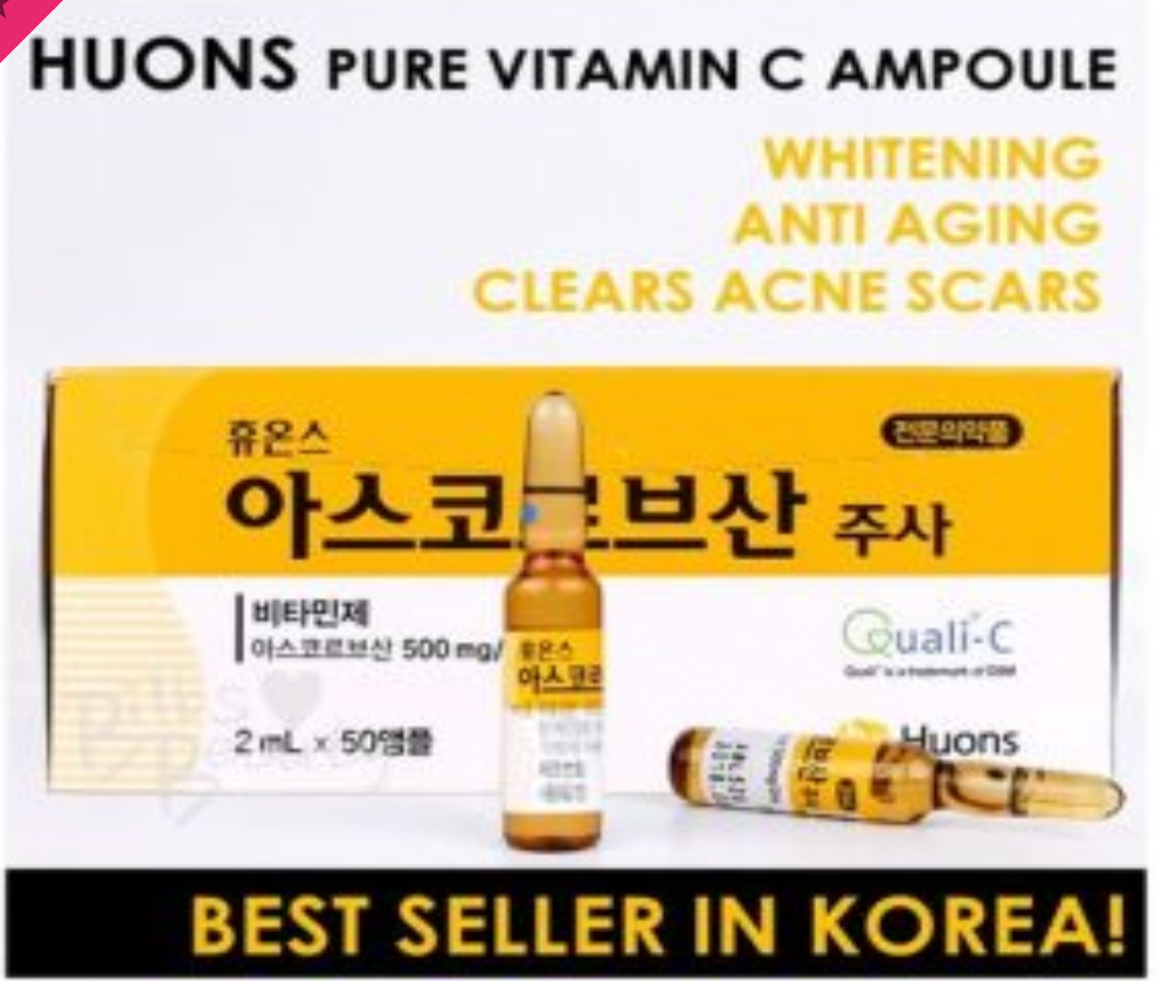 Huons Ascorbic Acid Pure Vitamin C (10 ampoules)