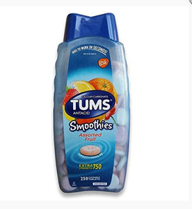 TUMS Extra Strength Smoothies, 250 Chewable Tablets