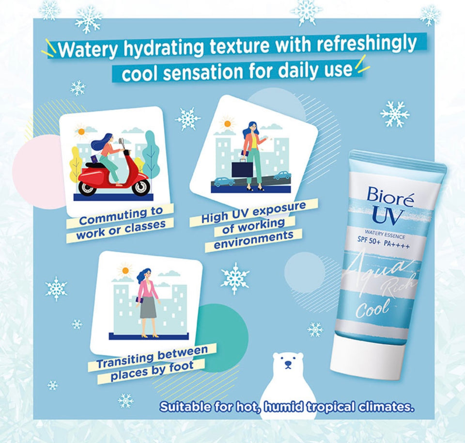 Biore UV Aqua Rich Watery Essence Cool SPF 50+ PA++++ (50g)